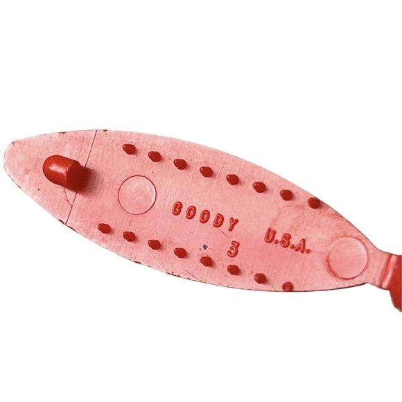 2 Vintage Goody USA Red Hair Clips Plastic 1.5” Snap Barrettes Grip - Picture 4 of 5